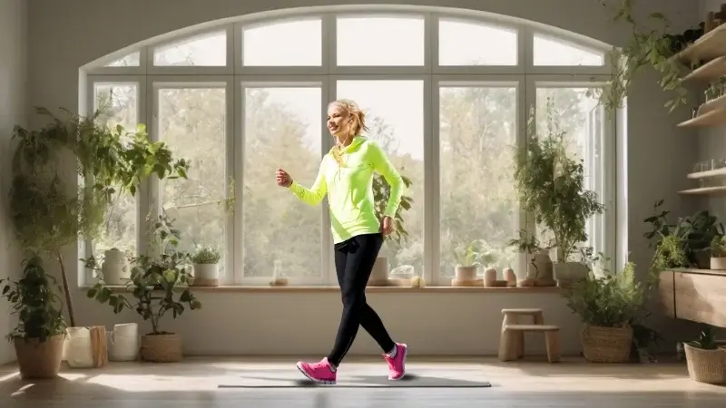 Estilo de vida saludable con ejercicio y suplementos
